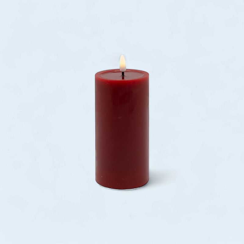 XM-CD1127 - 3" X 6" CANDLE - DARK RED