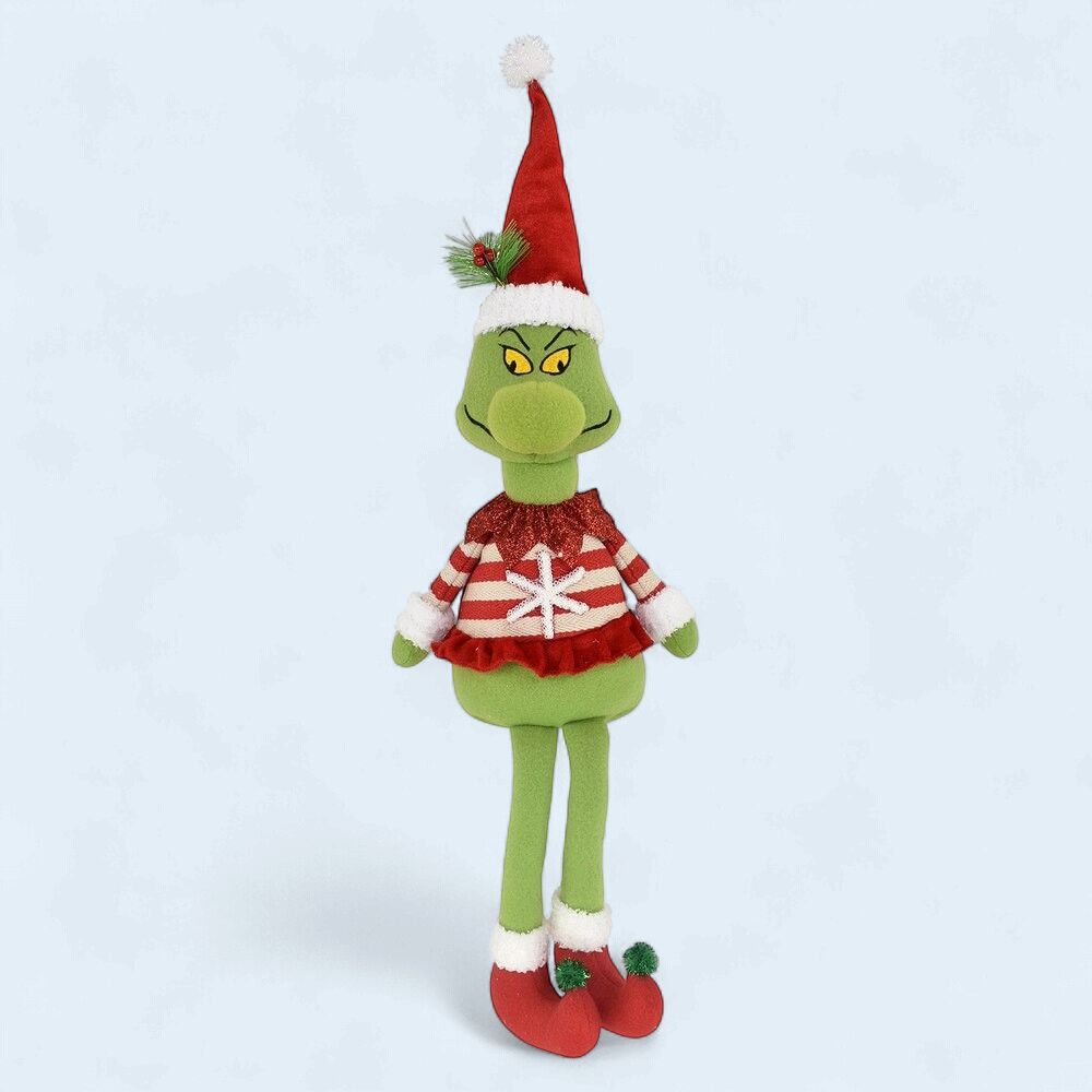 XM-KG1051 - PLUSH GRINCH - SITTING DANGLING LEGS