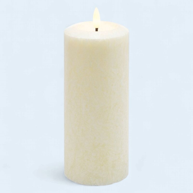 XY-CD1003 - 3" X 7" CANDLE - MARBLED CREAM