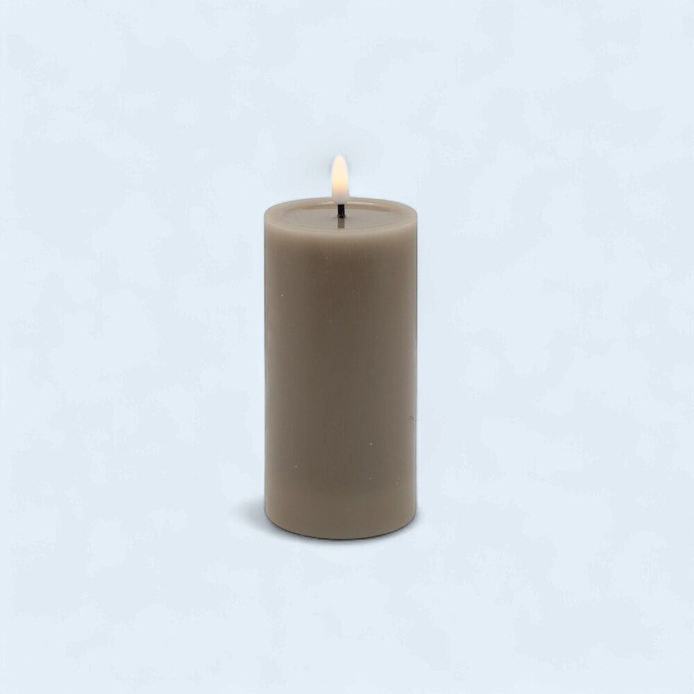 XM-CD1132 - 3" X 6" CANDLE - WARM GRAY