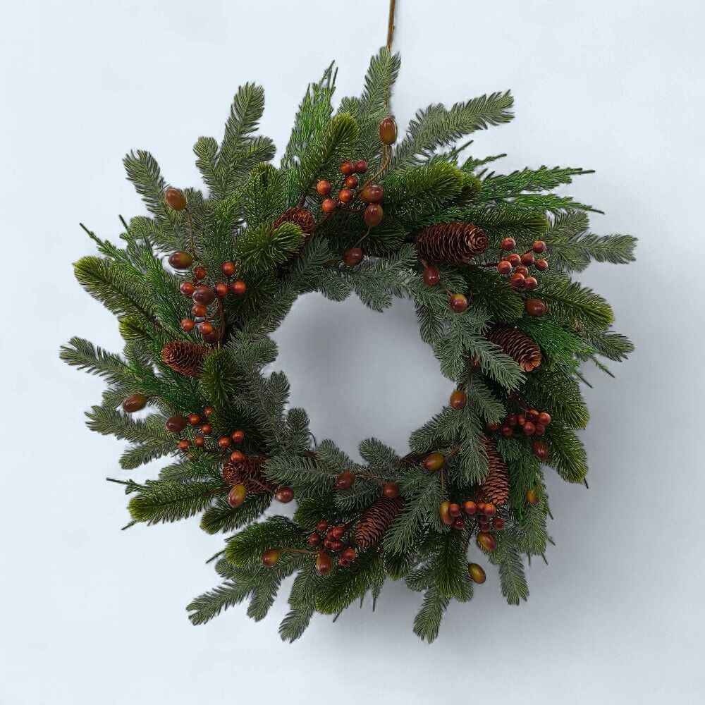 XM-HB4742 - 22" WREATH - MIXED PINE