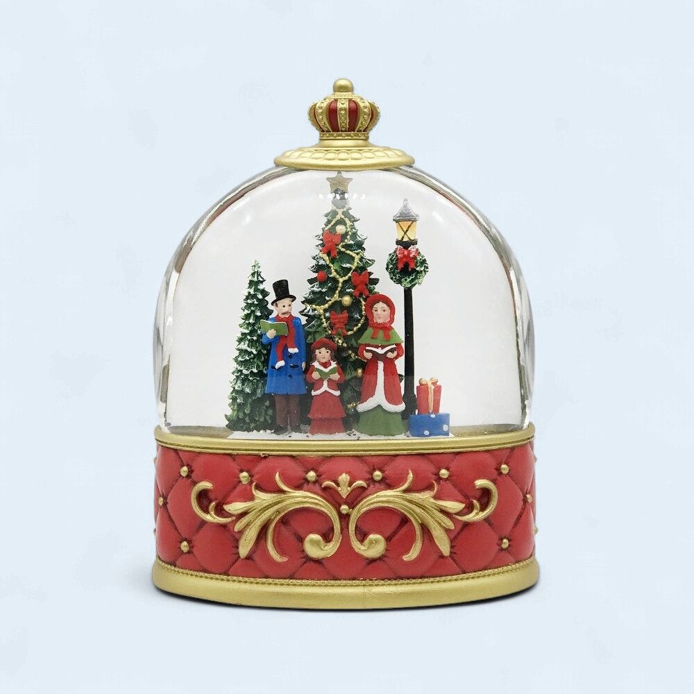 XM-SW1067 - ILLUMINATING WATER GLITTER GLOBE - CAROLERS
