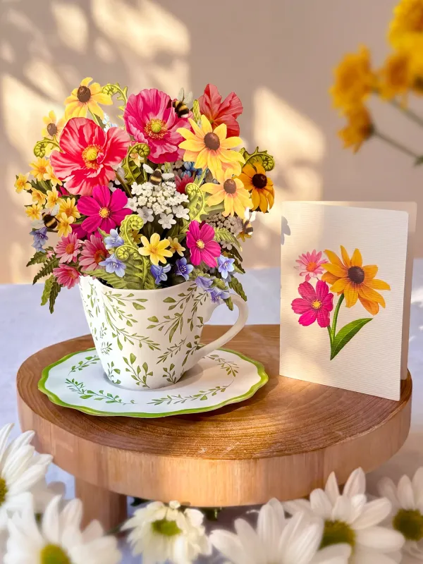 327-7472 - MINIPOP UP WILDFLOWER TEACUP