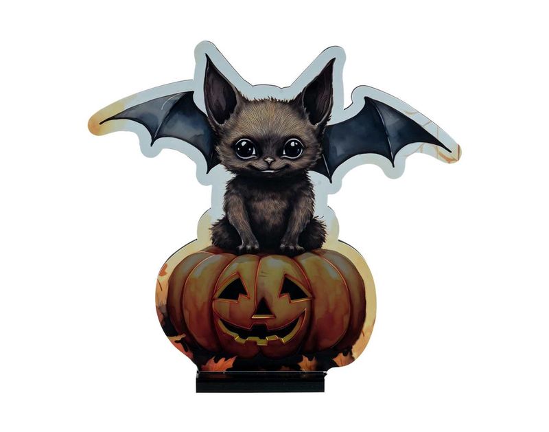 P1016 - 17" PUMPKIN/BAT INFINITY LIGHT