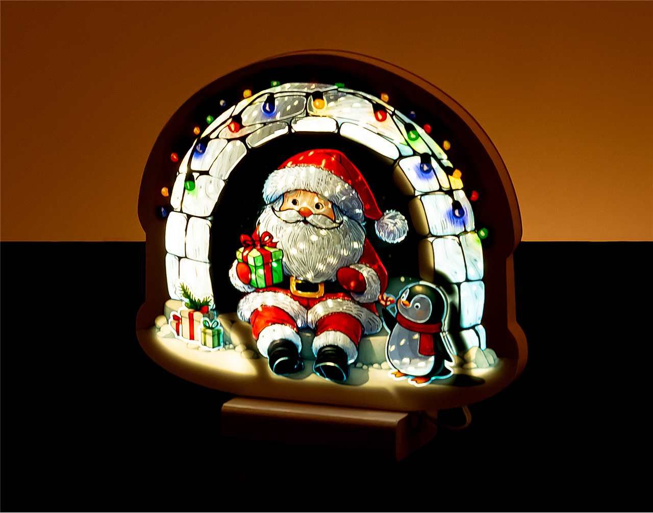 X4326 - 8" SANTA/IGLOO INFINITY LIGHT