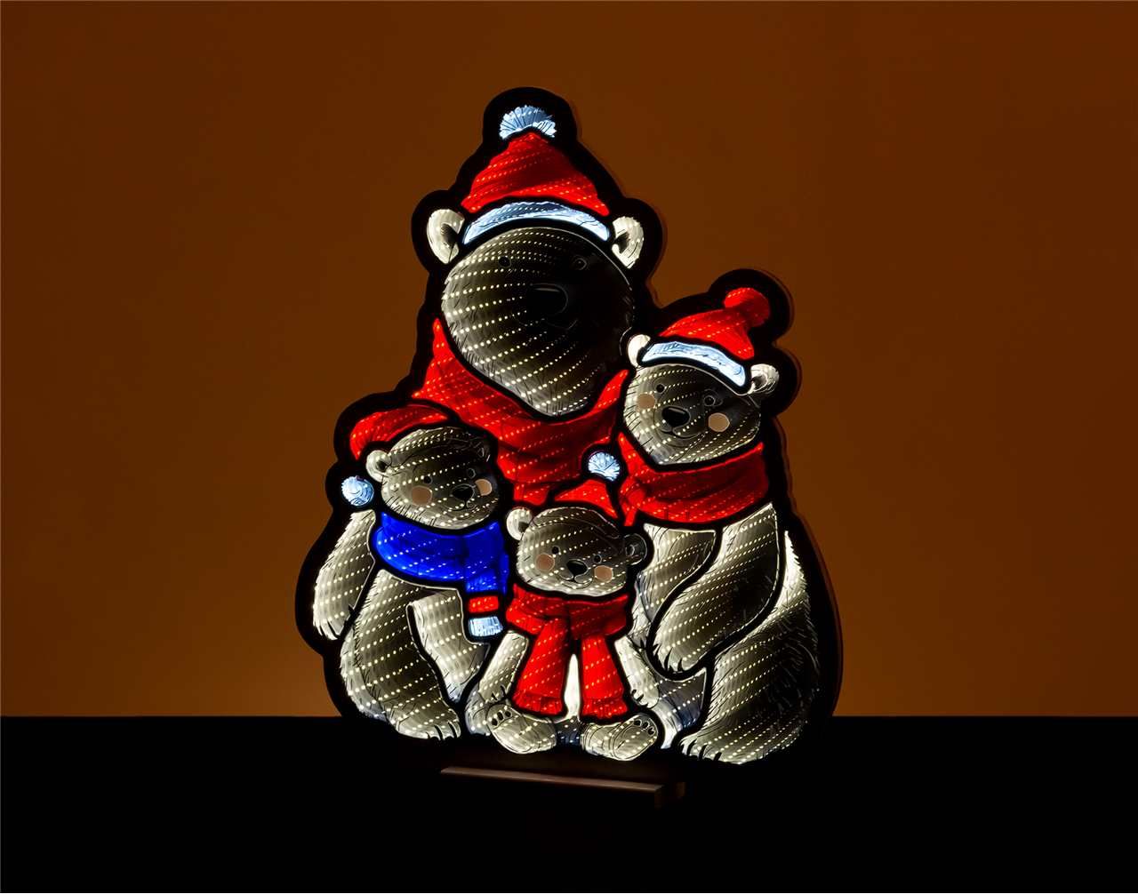 X4348 - 24" POLAR BEAR FAMILYINFINITY LIGHT
