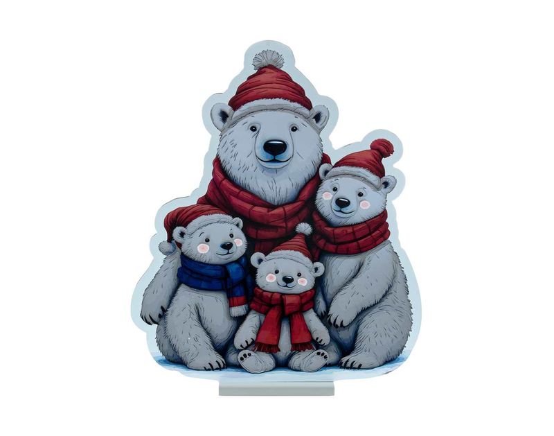 X4348 - 24" POLAR BEAR FAMILYINFINITY LIGHT