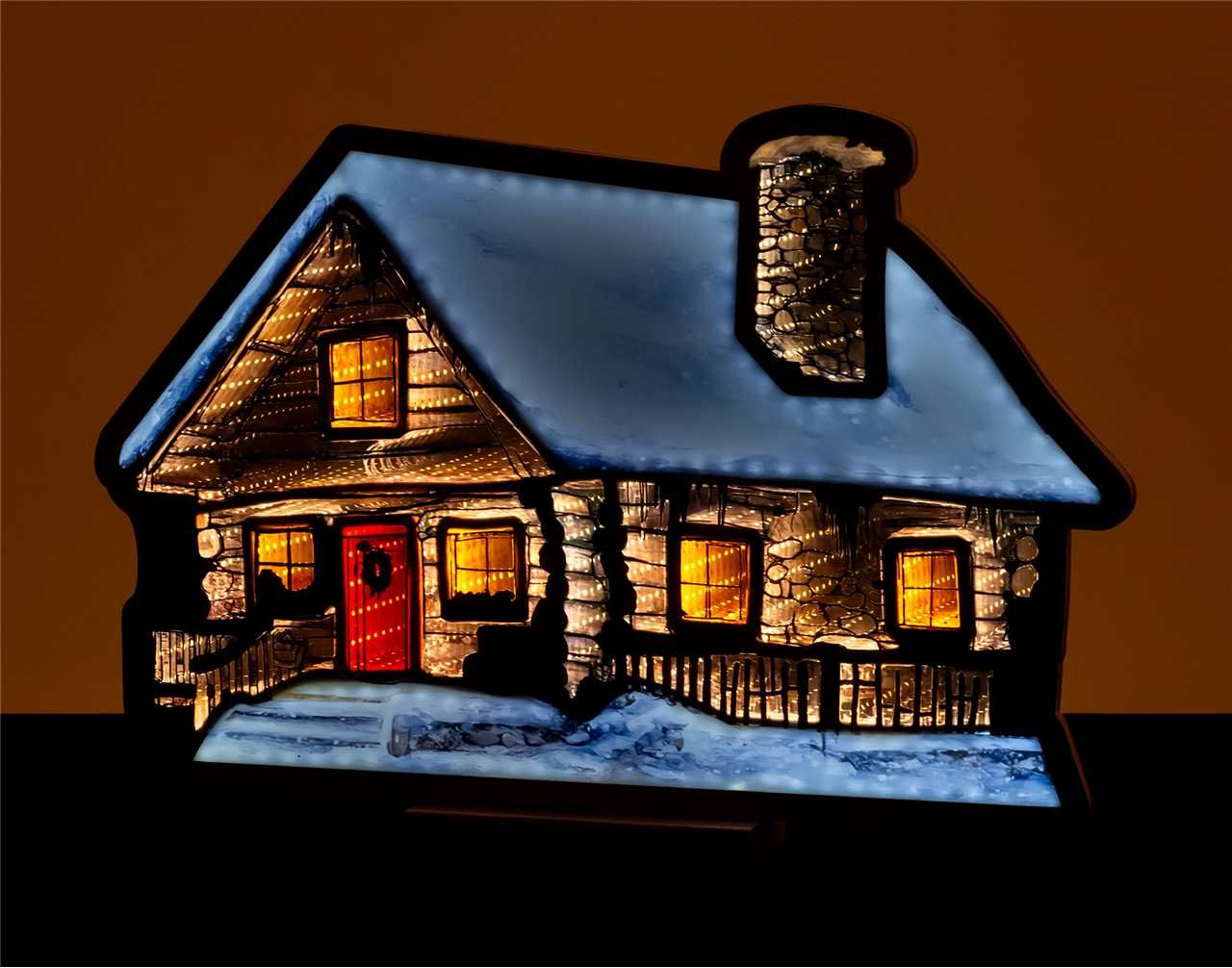 X4362 - 23.5" LOG CABIN INFINITY LIGHT