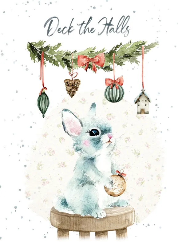 8947-XMHOP0345 - XM/DECK THE HALLS BUNNY
