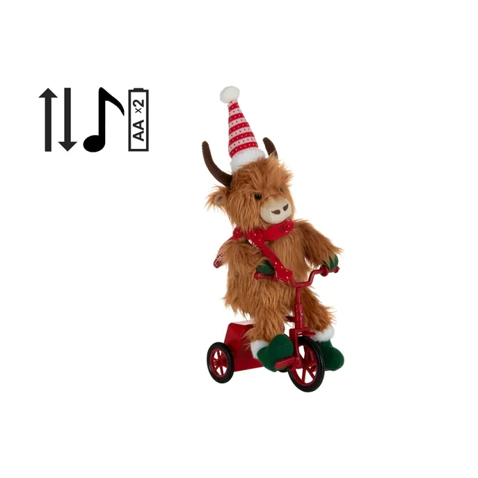 Z1015 - HIGHLAND COW ON TRIKE
