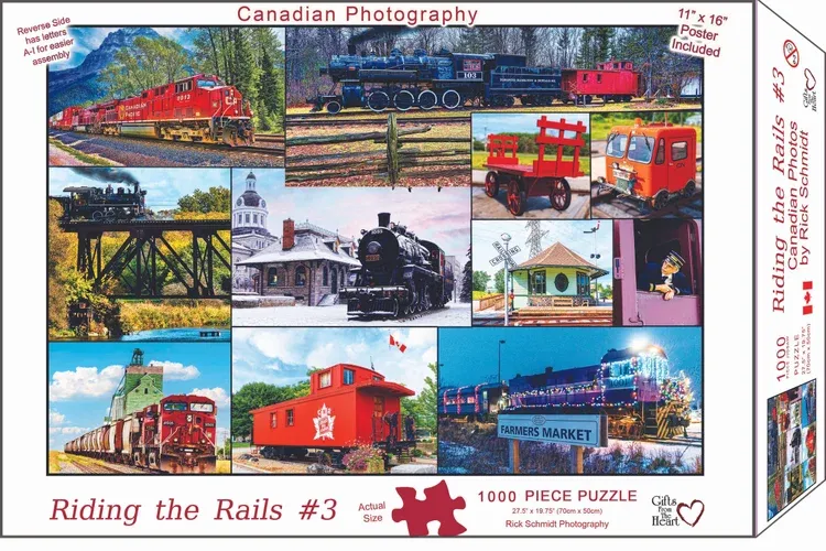 1000 PC - 416 - PUZZLE - RIDING THE RAILS / #3