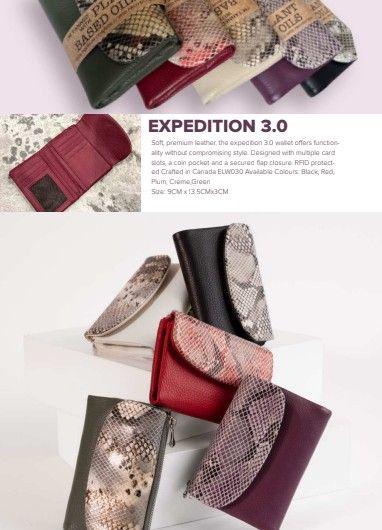 ELW030 - EXPEDITION 3.0 WALLET, STYLE/COLOUR: PLUM