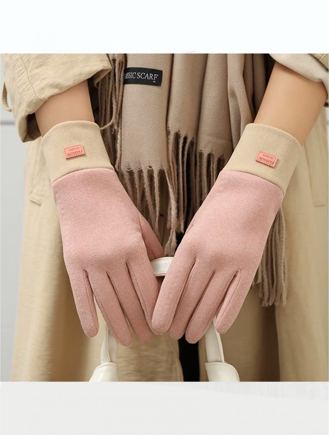GL1188-03PK - TOUCH SCREEN GLOVE -FAUX LEATHER
