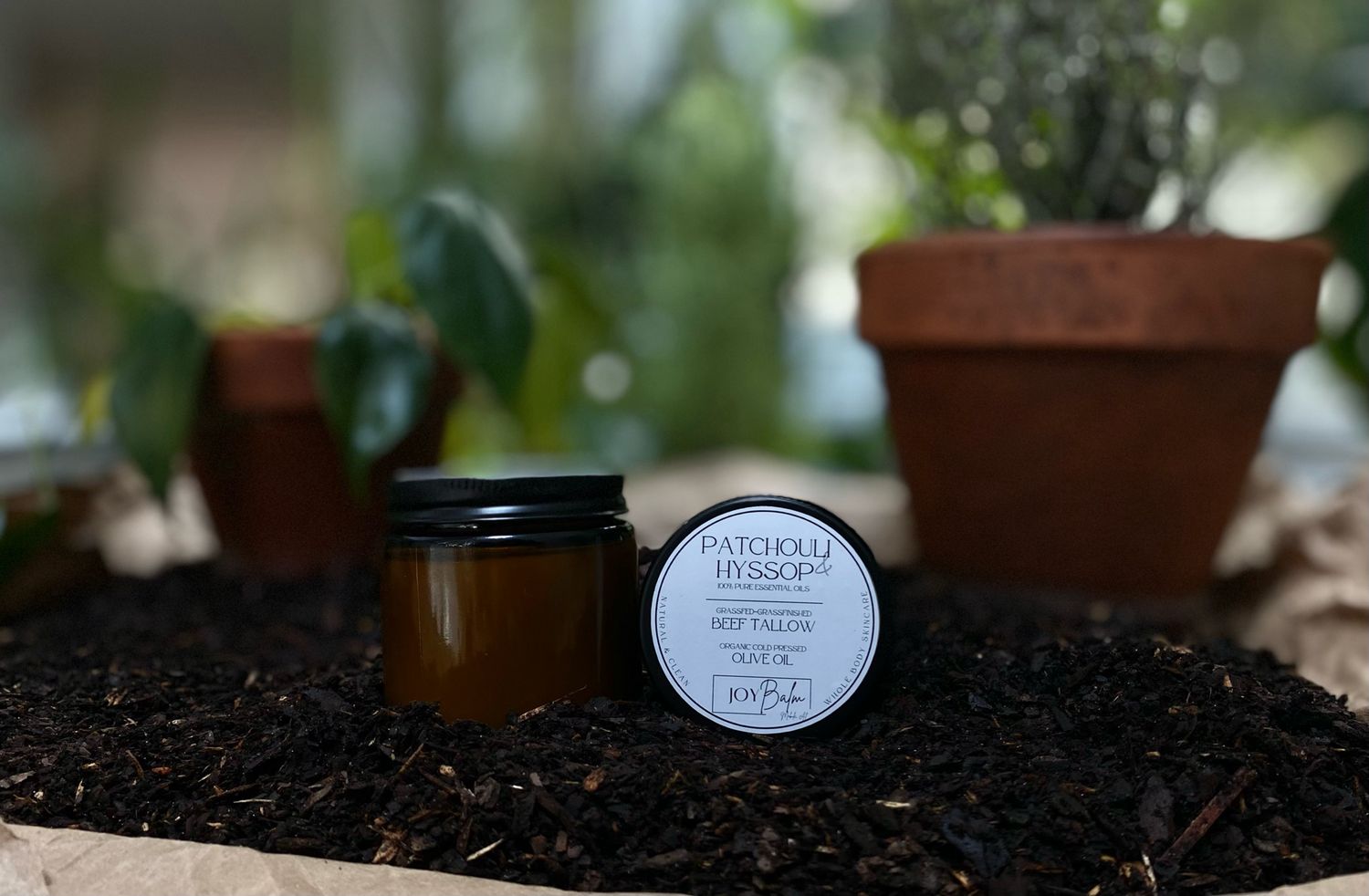 Patchouli &amp; Hyssop Tallow Balm