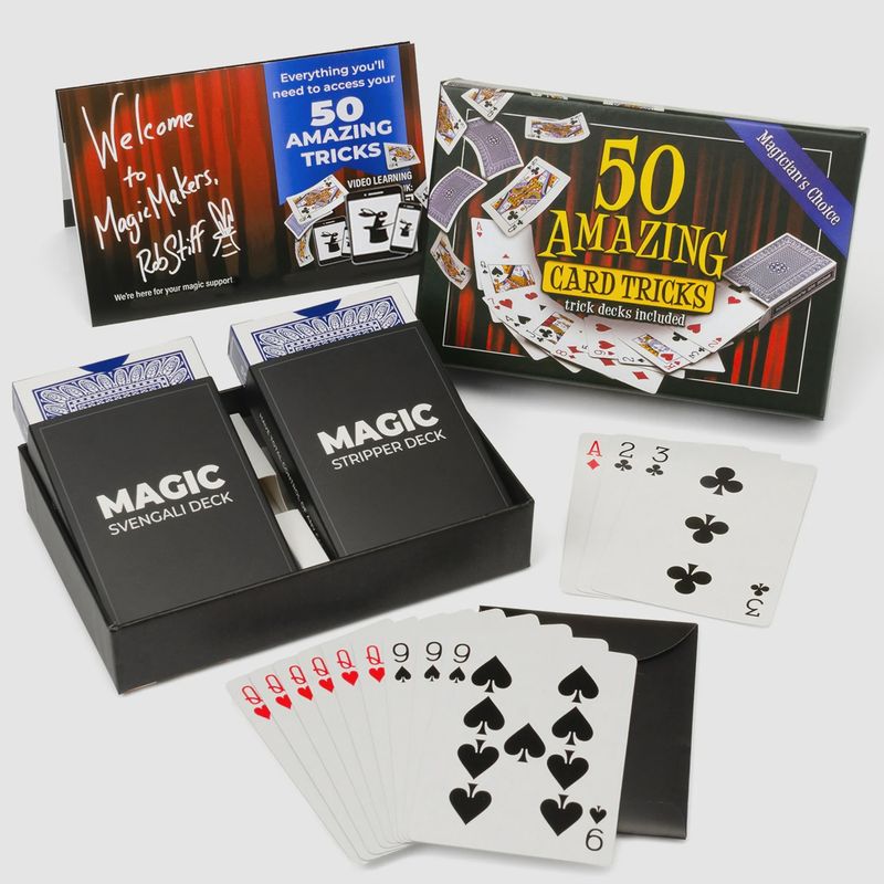 Magic Makers 50 Amazing Card Tricks Kit Deluxe Edition