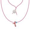 Coral Charm ketting Neon Pink