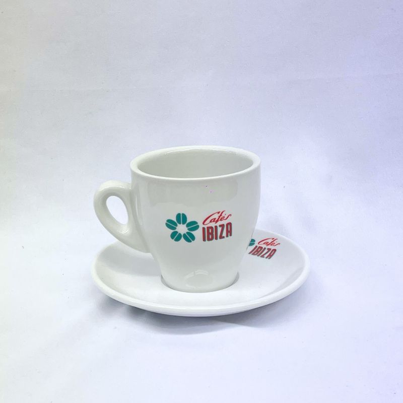 Ibiza koffie tas en onderbord &#39;Latte&#39;