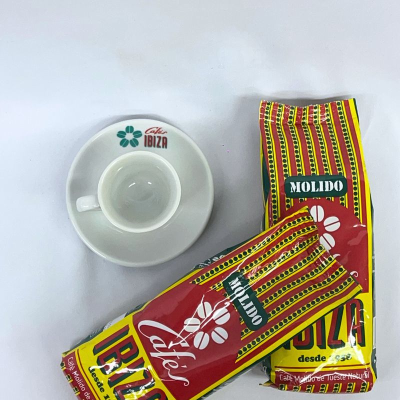 Ibiza koffie tas en onderbord &#39;espresso&#39;