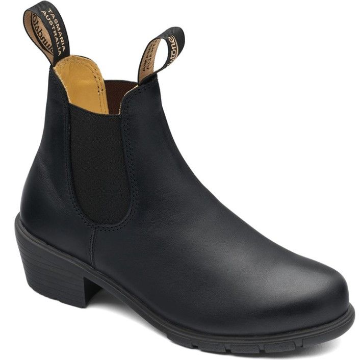 1671 - BLUNDSTONE WOMEN'S SERIES HEEL BLACK, Colour: Black, Size: 4