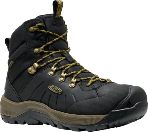 Men's Revel IV Mid Polar, Colour: Black/Lemon Curry, Size: 9