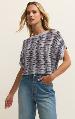 Ballast Crochet Stripe Top
