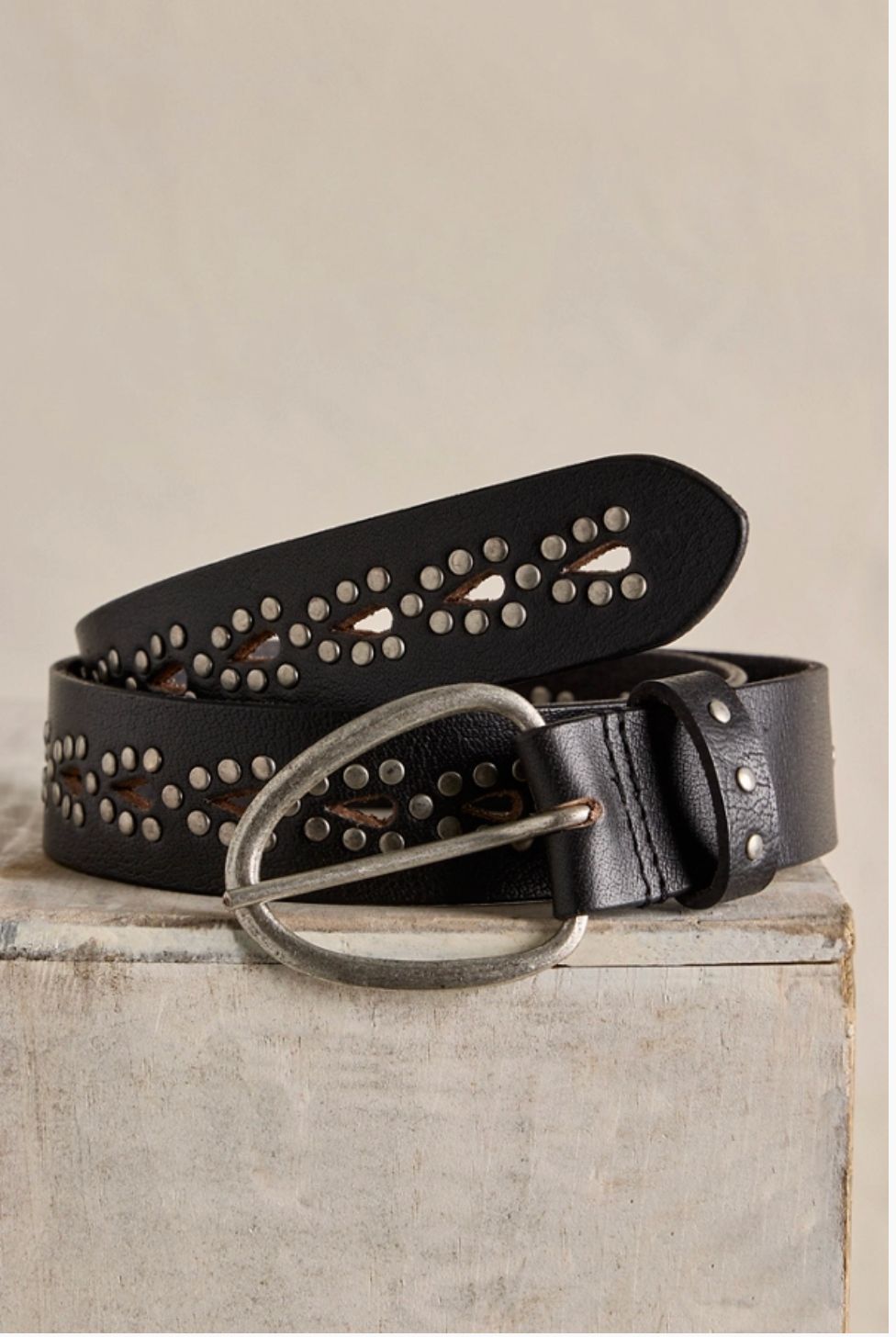 WTF Preston Stud Belt, Color: Black, Size: XS/S