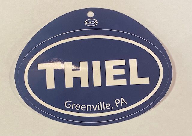 Blue Thiel Sticker Cling