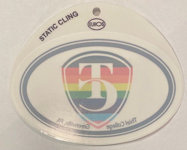 LGBTQ Oval Cling