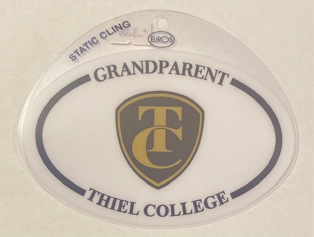 Oval white decal Grandparent Cling
