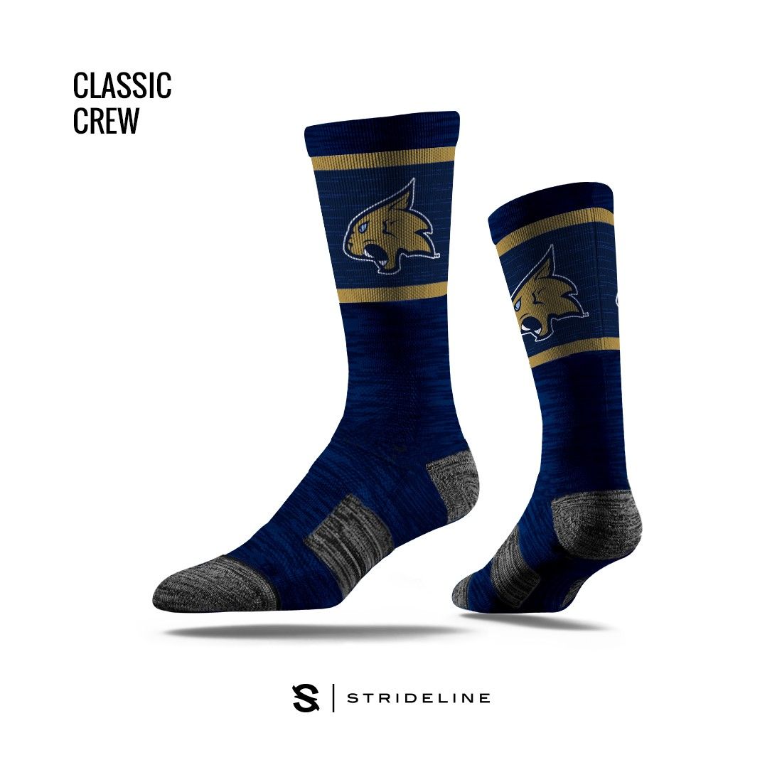Strideline Socks in White and Navy colors, Color: Navy, Size: S