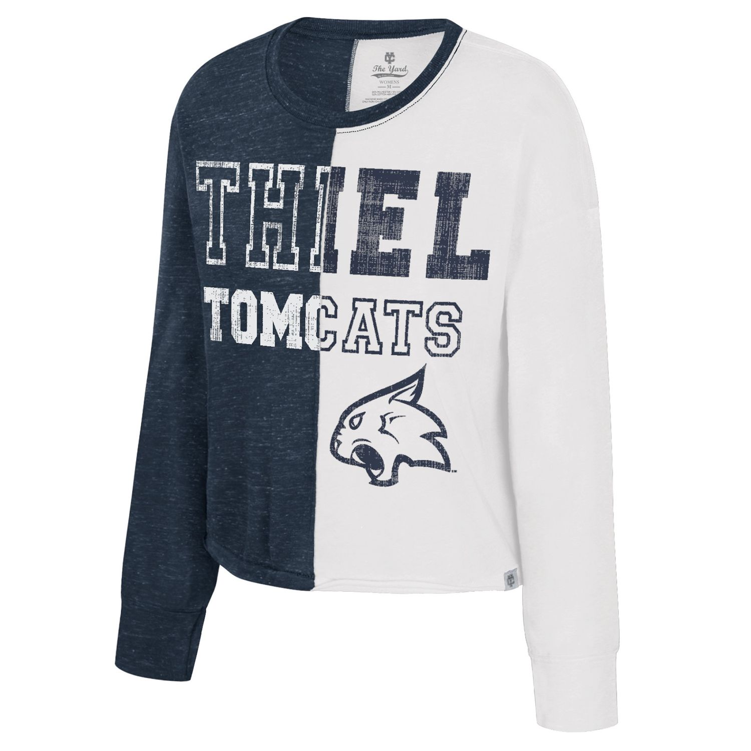 Buffalo Gals Color Blocked 1/2 Knit L/S Top, Color: Navy/White, Size: S