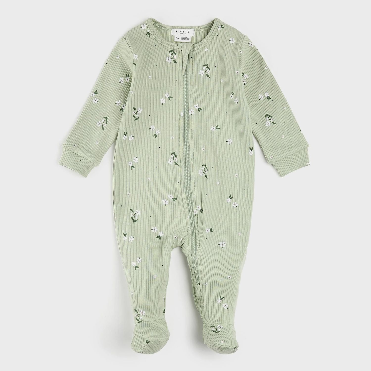 Pyjama fleuris vert