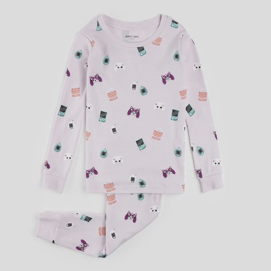 Pyjama gamer lilas
