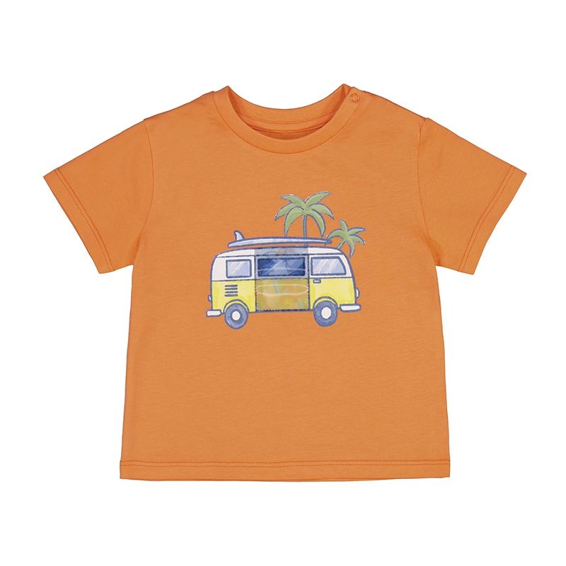 Chandail manches courtes orange 1063