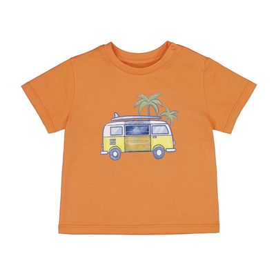 Chandail manches courtes orange 1063