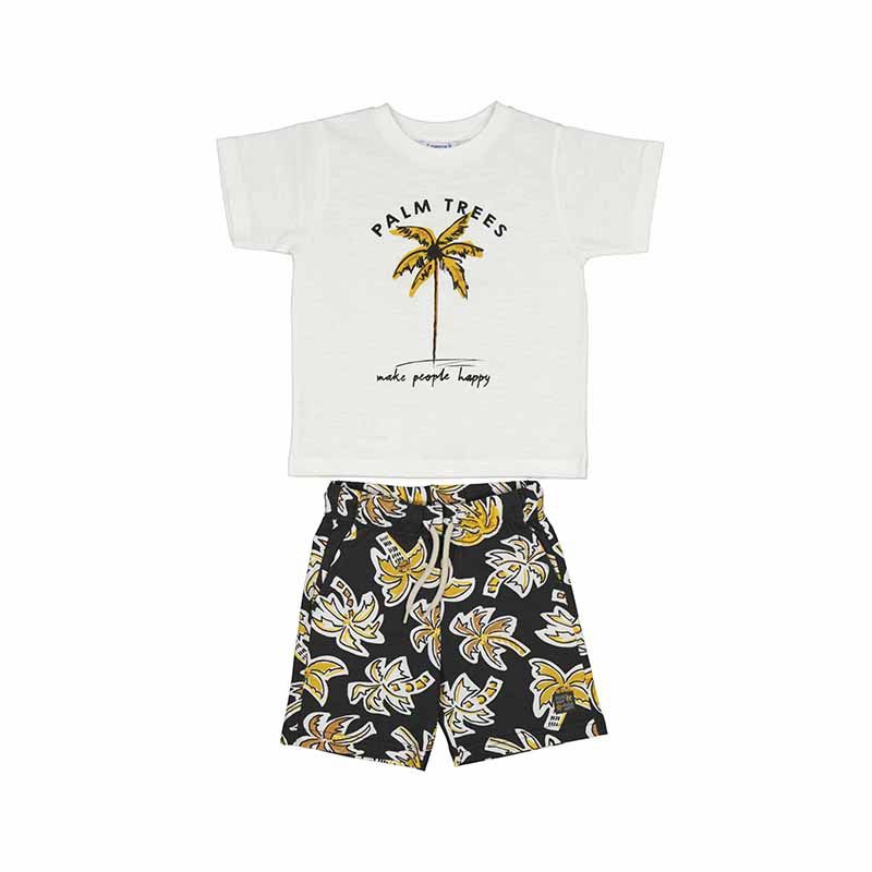 Ensemble 2 pièces t-shirt/short palmiers