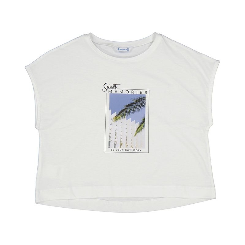T-shirt blanc over size 6026