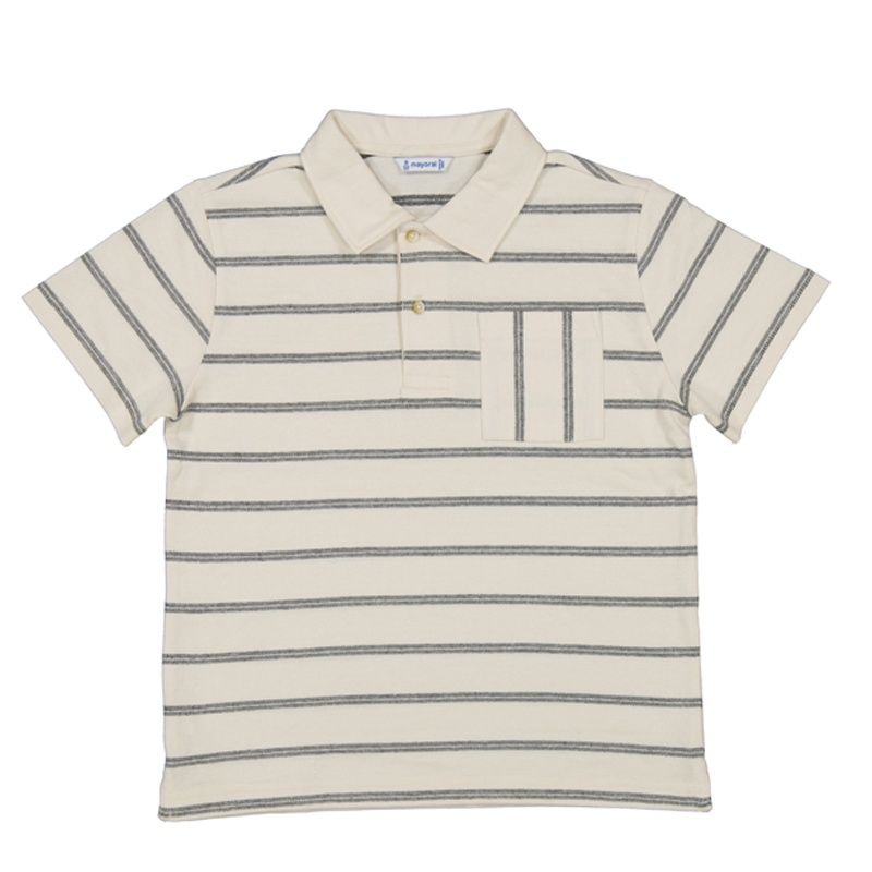 Polo beige rayé 3107