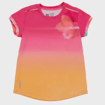 T-shirt sport rose et orange