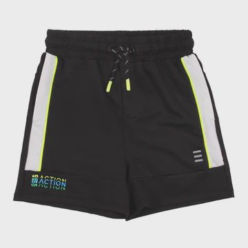 Short sport noir avec ligne blanche