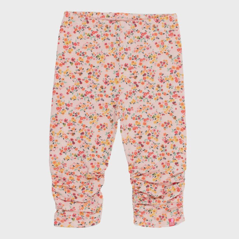 legging 3/4 rose avec motifs florales, Grandeur: 4 ans