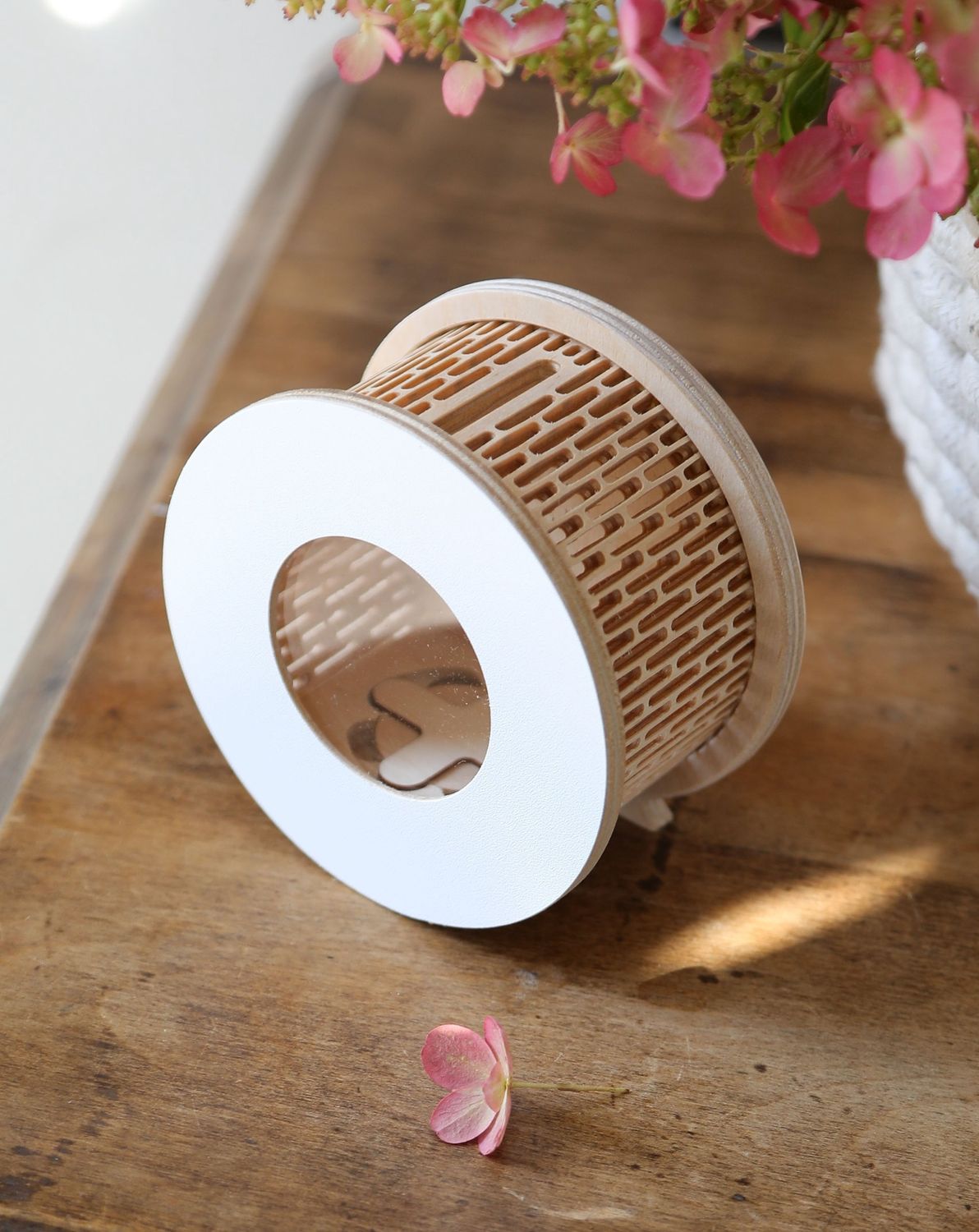Tirelire en bois, Colour: Blanc