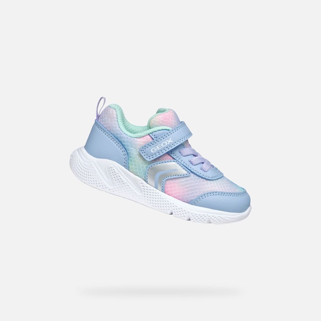 Espadrille fille bleu et rose