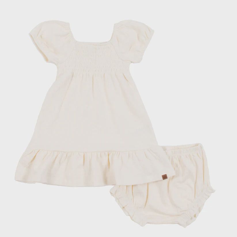 ensemble de robe 2 pièces couleur crème, Grandeur: 3 mois
