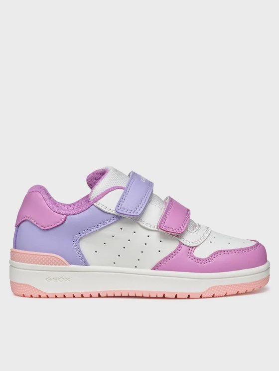 Chaussures à velcro rose et blanc washiba
