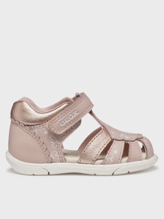 Sandale fermé rose avec boucle bébé fille zapito