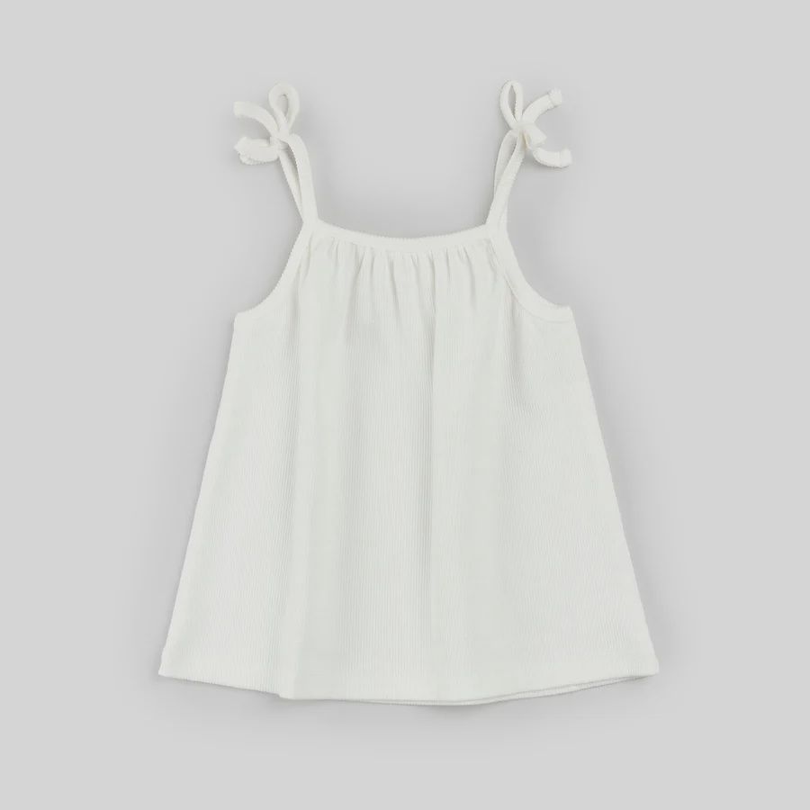 camisole blanche avec boucle, Grandeur: 2 ans