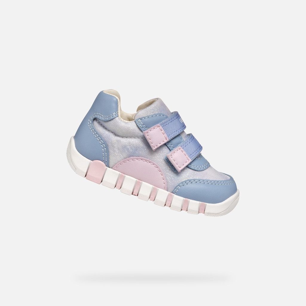soulier geox rose et mauve, Grandeur: 18
