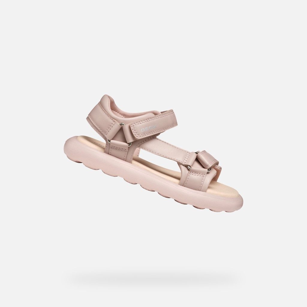 Sandale geox avec velcro rose pastel, Grandeur: 10.5