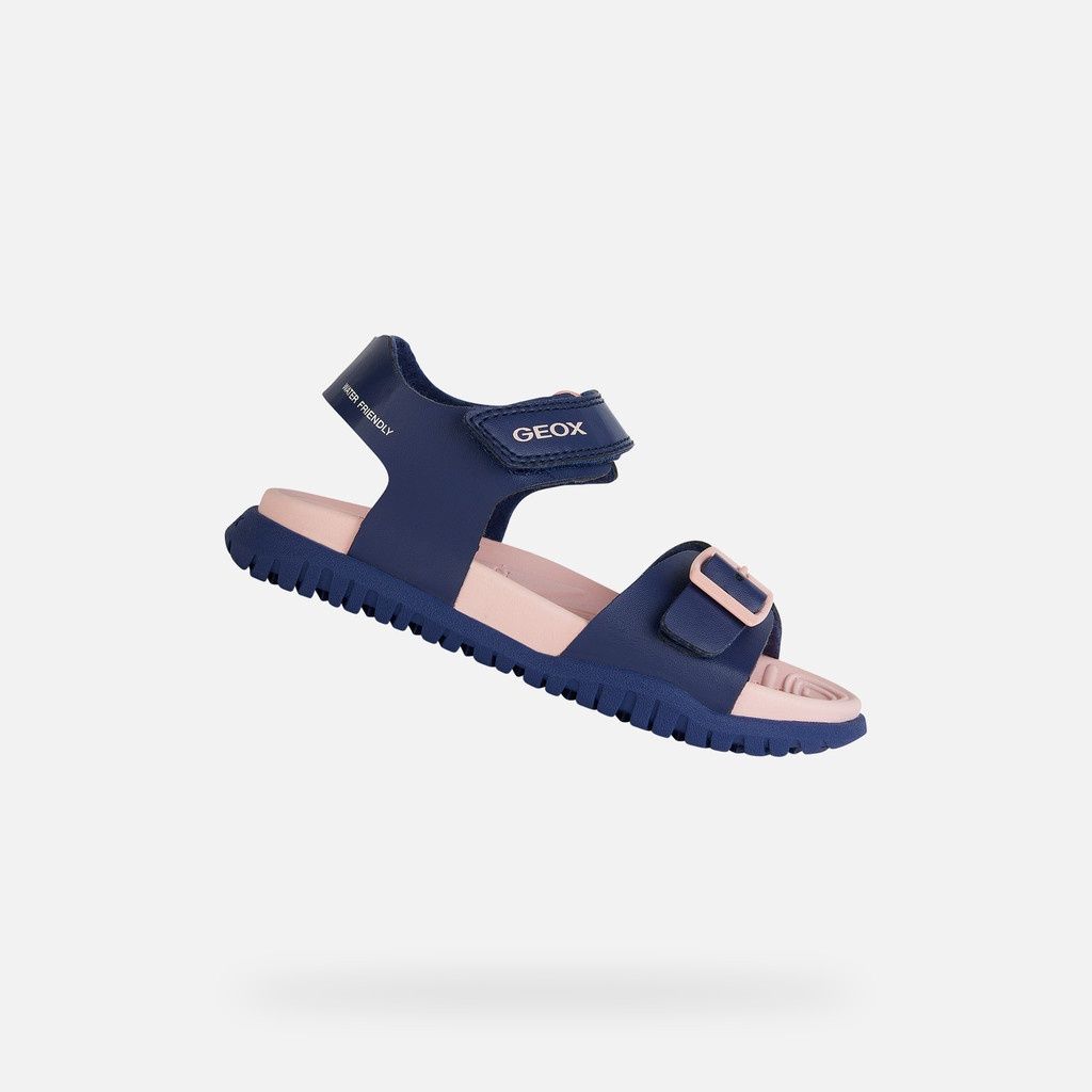 Sandale geox bleu marine et rose, Grandeur: 3.5